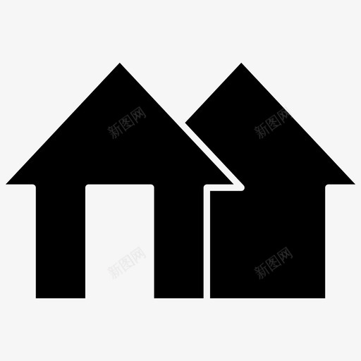 家建筑物地产svg_新图网 https://ixintu.com 建筑物 地产 主页 房子 坚固