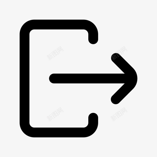 注销退出用户界面图示符svg_新图网 https://ixintu.com 注销 退出 用户界面 图示