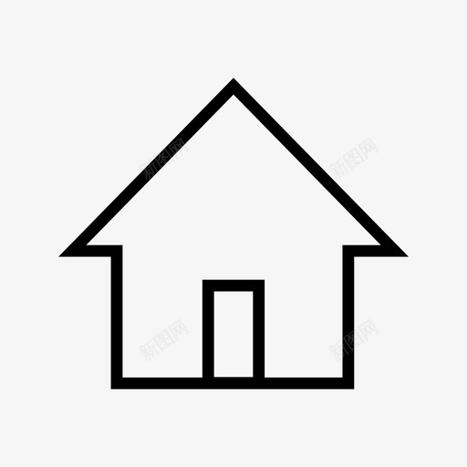 家浏览器房子svg_新图网 https://ixintu.com 浏览器 房子 行动