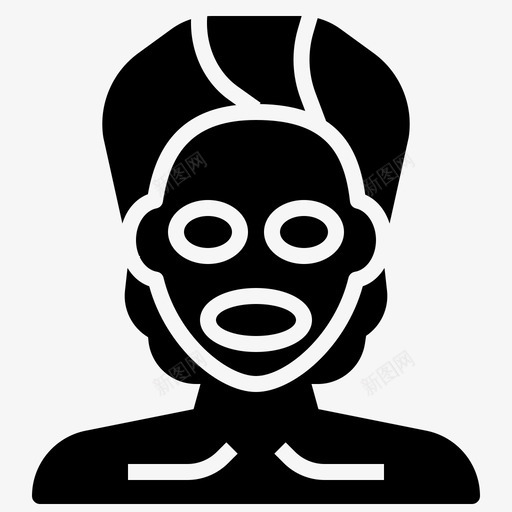 面部护理美容放松svg_新图网 https://ixintu.com 面部 护理 美容 放松 水疗 居家 活动