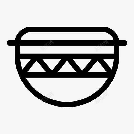 非洲鼓音乐乐器svg_新图网 https://ixintu.com 非洲 音乐 乐器 打击乐器