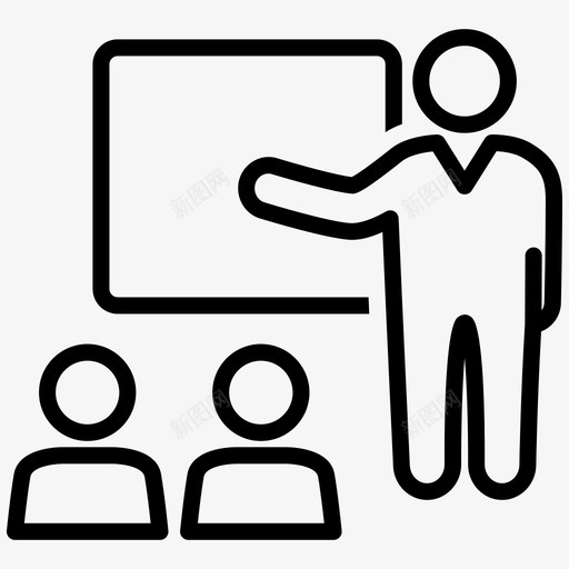演讲课堂会议svg_新图网 https://ixintu.com 课堂 演讲 会议 培训教育 大纲