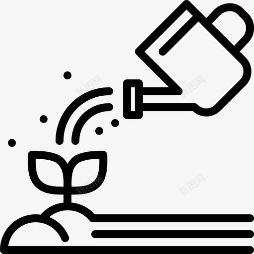 浇灌芽苗菜农业园艺svg_新图网 https://ixintu.com 浇灌 芽苗菜 农业 园艺 收获 种植