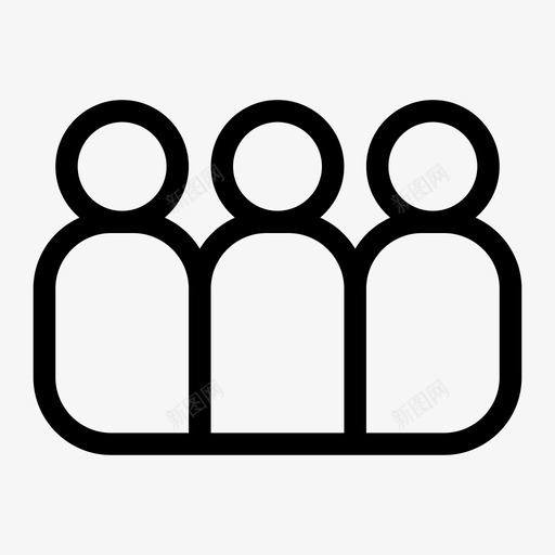 组组用户多用户svg_新图网 https://ixintu.com 用户 组组 多用户 团队 合作 体验