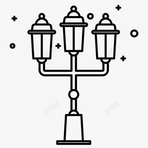 路灯城市灯光svg_新图网 https://ixintu.com 路灯 城市 灯光 巴黎