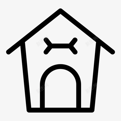 动物狗狗屋svg_新图网 https://ixintu.com 宠物 动物 狗屋 家庭生活