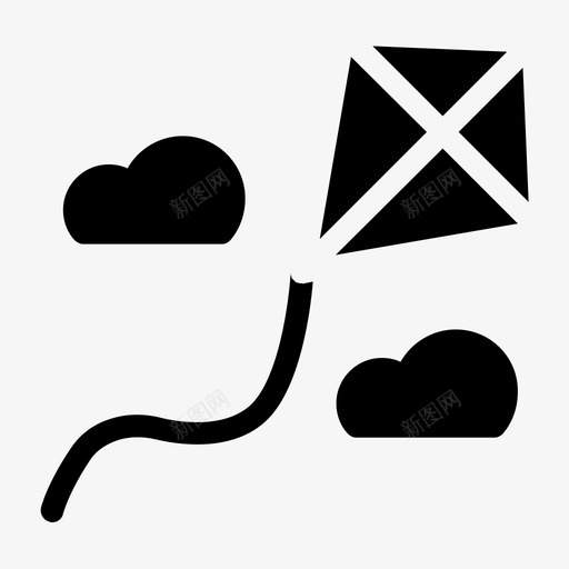 风筝宝宝童年svg_新图网 https://ixintu.com 风筝 宝宝 童年 飞翔 爱好 户外活动