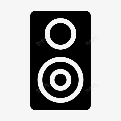 扬声器低音炮嘻哈填充svg_新图网 https://ixintu.com 扬声器 低音炮 嘻哈 填充