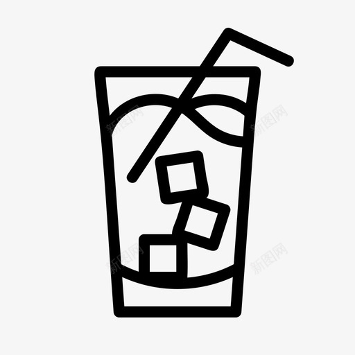 饮冰饮料杯子svg_新图网 https://ixintu.com 饮冰 饮料 杯子