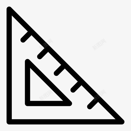 尺画几何svg_新图网 https://ixintu.com 尺画 几何 量量 定尺 文具