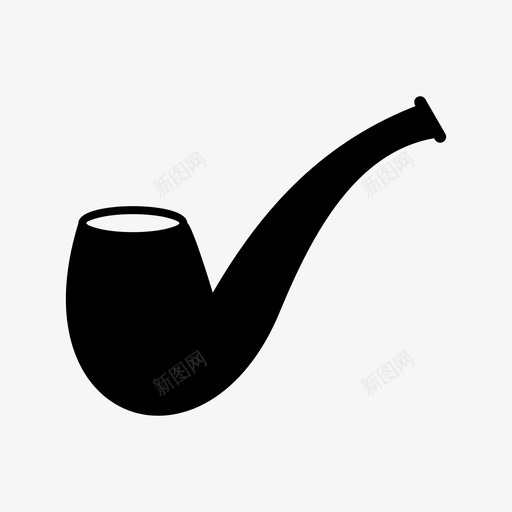 烟斗烟45男式配件svg_新图网 https://ixintu.com 烟斗 男式 配件