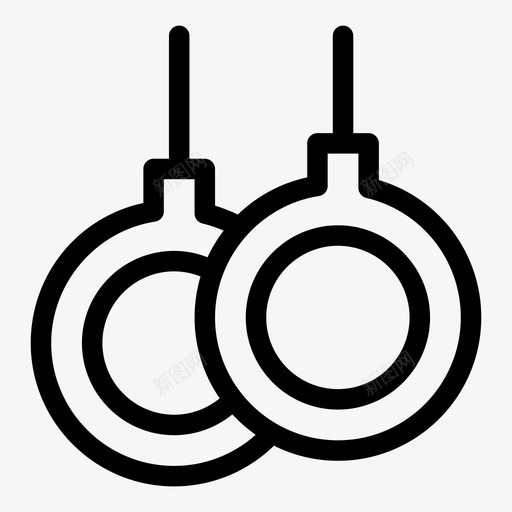 吊环运动员健身房svg_新图网 https://ixintu.com 运动员 体操 吊环 健身房 奥林匹克 健身
