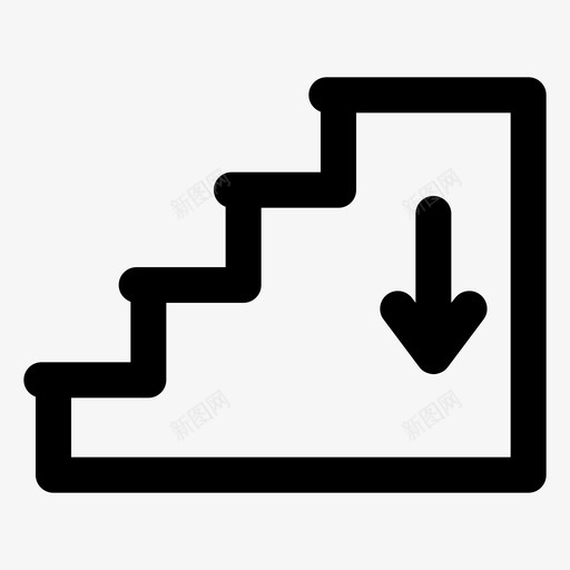 楼下建筑舞台svg_新图网 https://ixintu.com 楼下 建筑 舞台 楼梯 向下 用户界面 网页 图标 粗体