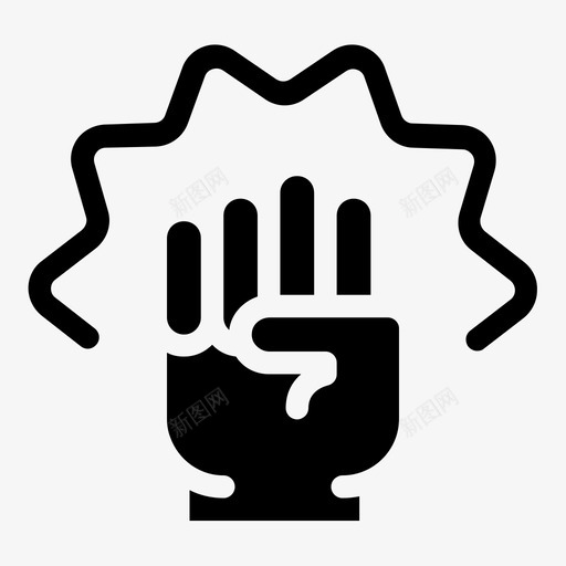 超级力量拳头打击svg_新图网 https://ixintu.com 超级 力量 拳头 打击 重拳 英雄
