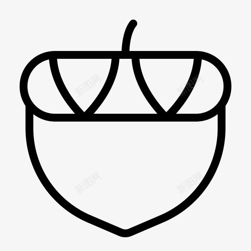 橡子秋天榛子svg_新图网 https://ixintu.com 秋天 榛子 自然