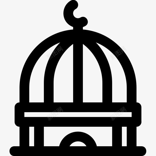 清真寺建筑穹顶svg_新图网 https://ixintu.com 建筑 清真寺 穹顶 伊斯兰