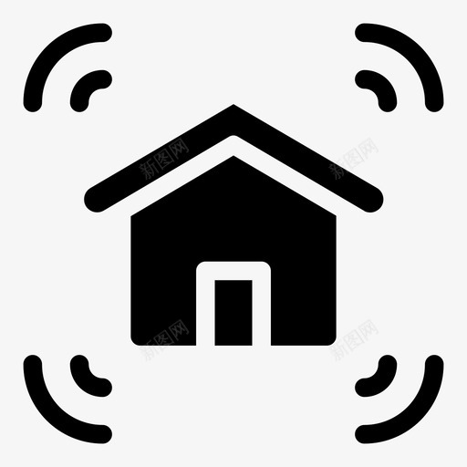 智能家居家庭网络房地产svg_新图网 https://ixintu.com 智能家居 家庭 网络 房地产
