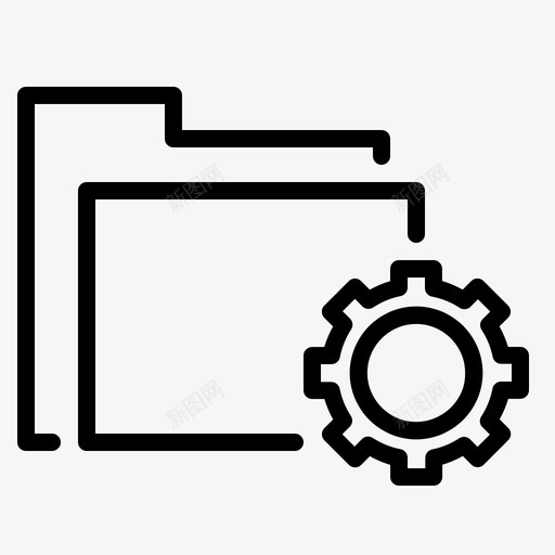 带齿轮的文件夹数据选项svg_新图网 https://ixintu.com 齿轮 文件夹 文件 夹带 数据 选项 设置