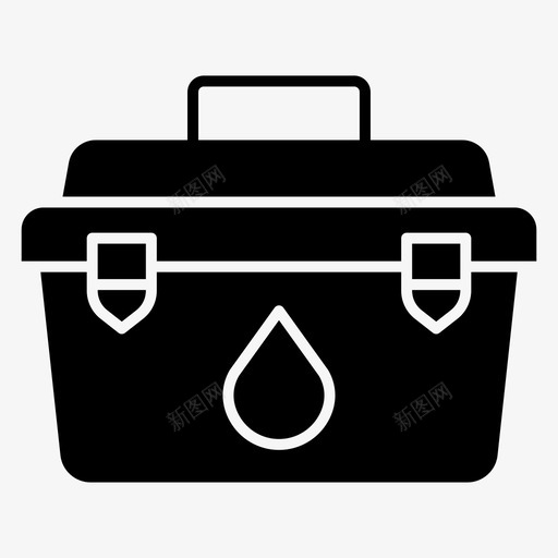 工具箱修理水svg_新图网 https://ixintu.com 工具箱 修理 修理工 水管