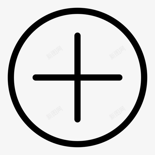 添加按钮圆形十字svg_新图网 https://ixintu.com 添加 按钮 圆形 十字 加号 形状 网页 导航