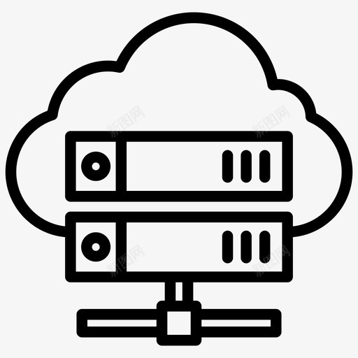 云服务器icloud信息访问svg_新图网 https://ixintu.com 服务器 信息 访问 网络 网络服务 机架