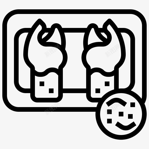 爪食物美食svg_新图网 https://ixintu.com 食物 美食 龙虾 海鲜