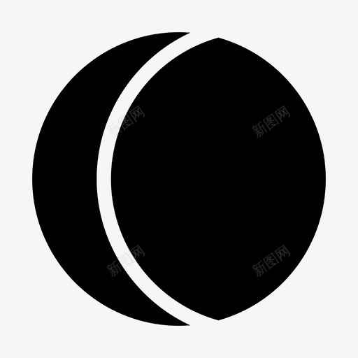 月相半月夜svg_新图网 https://ixintu.com 月相 半月 夜杂