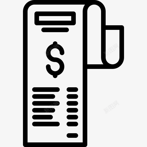 帐单发票钱svg_新图网 https://ixintu.com 付款 帐单 发票 钱纸 货币