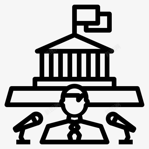 演讲广播候选人svg_新图网 https://ixintu.com 演讲 广播 候选人 宣布 议会 选举