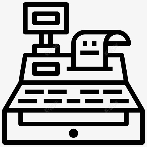 收银机购买商店svg_新图网 https://ixintu.com 收银机 购买 商店 超市