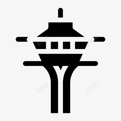 太空针地标纪念碑svg_新图网 https://ixintu.com 太空 纪念碑 针地 西雅图 华盛顿 地标