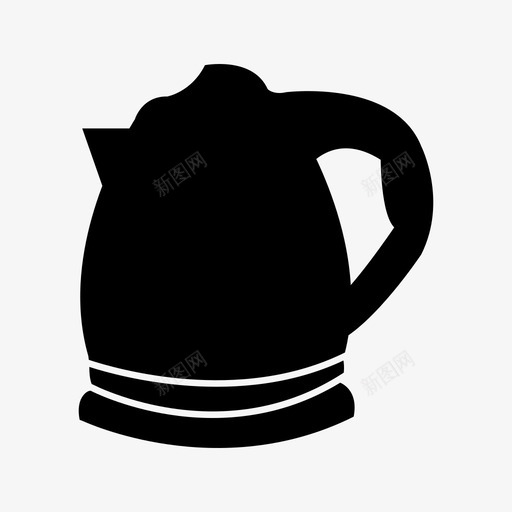 水壶热的热茶svg_新图网 https://ixintu.com 水壶 热茶 家用电器