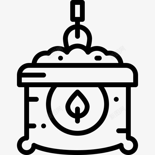 肥料农业农场svg_新图网 https://ixintu.com 肥料 农业 农场 收获 植物 袋子