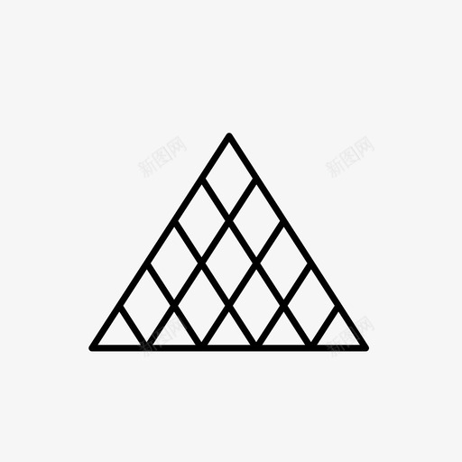 卢浮宫博物馆巴黎svg_新图网 https://ixintu.com 卢浮宫 博物馆 巴黎 金字塔 游客