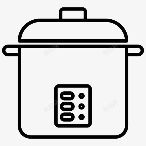 电饭锅盘子食物svg_新图网 https://ixintu.com 电饭锅 盘子 食物