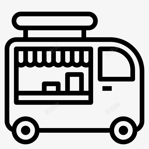 食品车运输车辆svg_新图网 https://ixintu.com 食品 运输 运输车 车辆