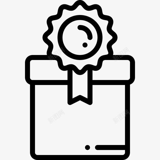 交货奖徽章盒子svg_新图网 https://ixintu.com 交货 徽章 盒子 丝带 创业 公司