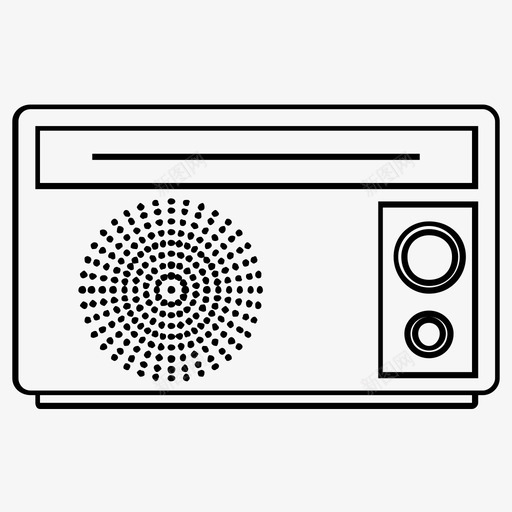 无线电广播信息svg_新图网 https://ixintu.com 信息 媒体 无线电 广播 电台