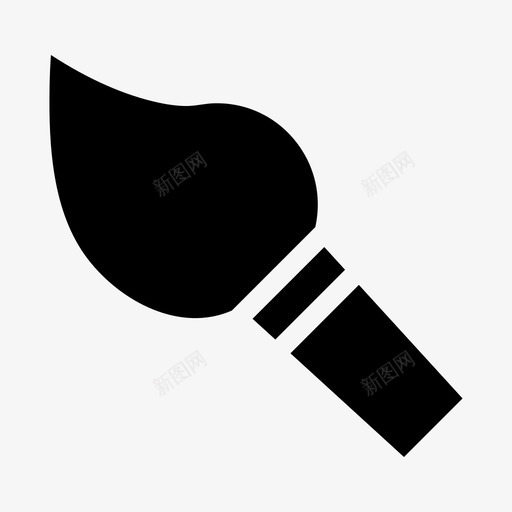 油漆刷艺术家画家svg_新图网 https://ixintu.com 油漆 艺术家 画家 文具 填充