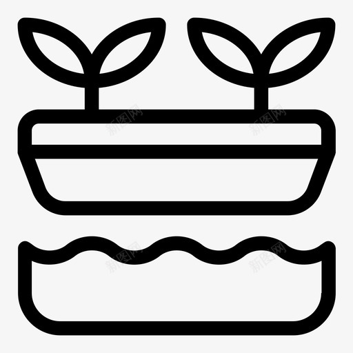 水培园艺农业灌溉svg_新图网 https://ixintu.com 水培 园艺 灌溉 农业 浇水 温室