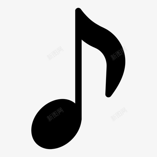 音符音乐播放器半音svg_新图网 https://ixintu.com 音符 音乐 播放器 半音 歌曲 填充