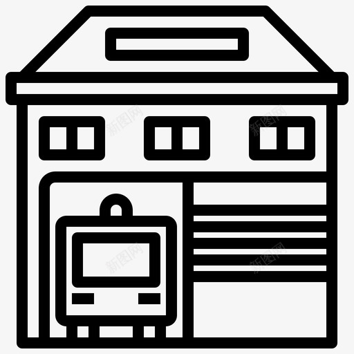 消防站建筑建筑物svg_新图网 https://ixintu.com 消防 建筑 建筑物 紧急 情况 消防员 火车站