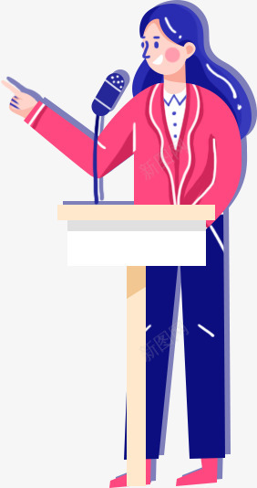 演讲人物动作和五官png免抠素材_新图网 https://ixintu.com 演讲 人物 动作 五官