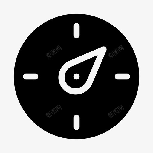 指南针方向工具svg_新图网 https://ixintu.com 方向 指南针 工具 导航 填充