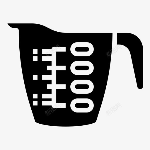 量杯测量体积svg_新图网 https://ixintu.com 量杯 测量 体积 烹饪 轮廓