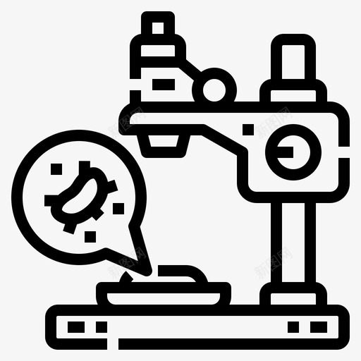 显微镜细菌生物学svg_新图网 https://ixintu.com 显微镜 细菌 生物学 研究 病毒 医疗卫生