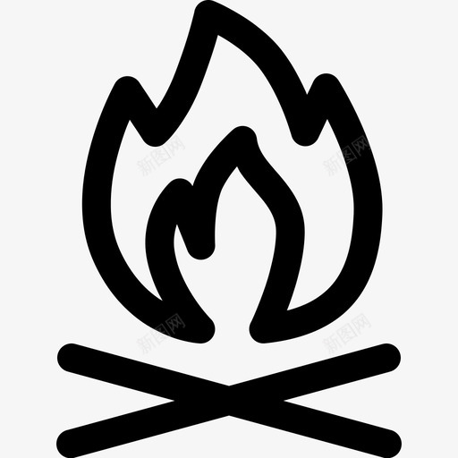 篝火探险露营svg_新图网 https://ixintu.com 篝火 探险 露营 帐篷 户外 轮廓