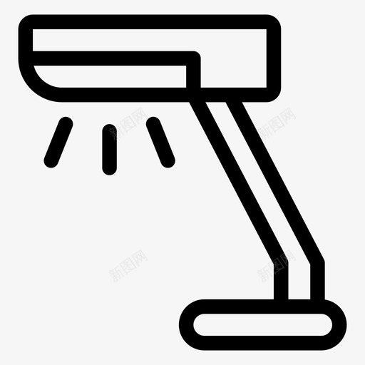 台灯家具照明svg_新图网 https://ixintu.com 台灯 家具 照明 照明灯 灯光 办公室