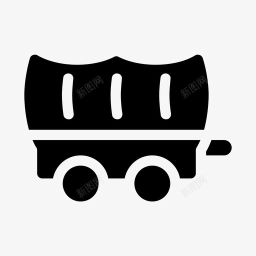 马车手推车旧的svg_新图网 https://ixintu.com 西部 马车 手推车 旧的 轮子 野生 填充