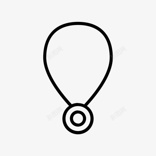 采购产品项链配件链子svg_新图网 https://ixintu.com 采购 产品 项链 配件 链子 珠宝 吊坠 饰物 图标